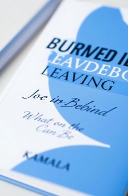 A close-up of a political book with the title 'Unburdened by Leaving Joe Behind' prominently displayed