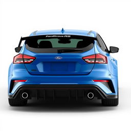 an AWD hatchback coupe inspired by the 2024 Ford Focus ST, featuring two front doors and two rear suicide doors with a seamless design lacking visible door handles