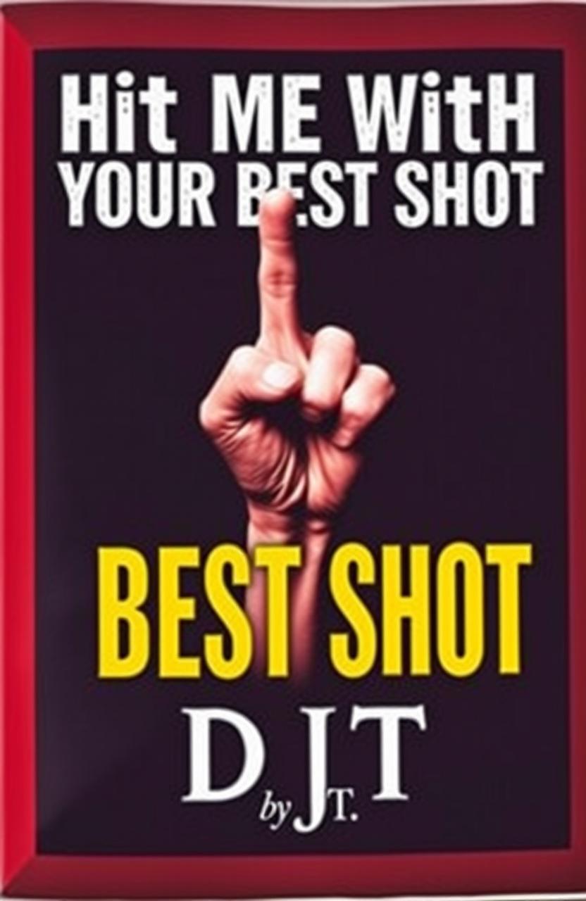 A political book cover featuring a central image of a hand flipping the middle finger, symbolizing defiance and boldness