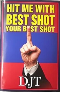 A political book cover featuring a central image of a hand flipping the middle finger, symbolizing defiance and boldness