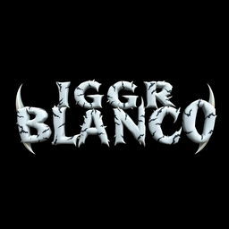 The movie title "Tigre Blanco" styled to simulate tiger claws, set against a solid black background