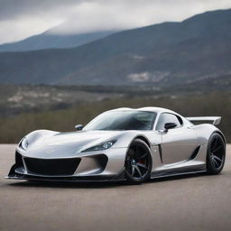 Visualize a dynamic supercar that blends the attractive design of a Mazda RX-7 with the audacious bodywork and extreme power of a Devel Sixteen