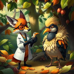 In a whimsical and magical forest setting, Dr