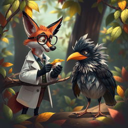 In a whimsical and magical forest setting, Dr