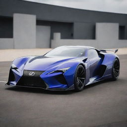 A captivating blend of a contemporary Lexus supercar with the rugged aesthetics and high performance of a Devel Sixteen