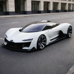 Envision a Citroen sports car combined with the sleek, aggressive aesthetics of a Devel Sixteen, creating a unique blend of French elegance and raw supercar power