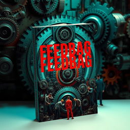 A captivating book cover for the title "Feedbag," featuring the title prominently in bold red letters