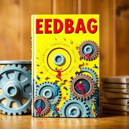 A visually striking book cover titled "Feedbag" in bold red letters