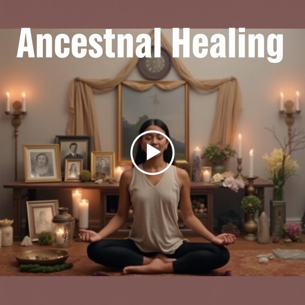 A visually impactful thumbnail for a video about ancestral healing