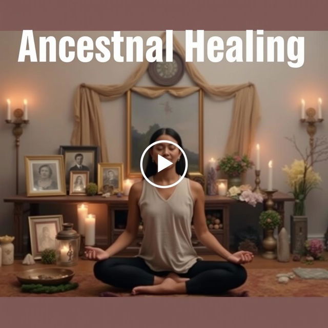 A visually impactful thumbnail for a video about ancestral healing