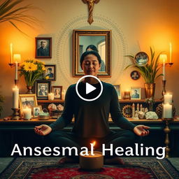 A visually impactful thumbnail for a video about ancestral healing