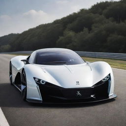 A blend of the sleek design of a Peugeot sports car with the extreme power and aesthetics of a Devel Sixteen