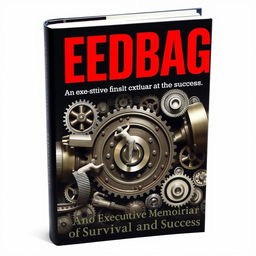 A compelling book cover featuring the title "Feedbag" in bold, striking red letters