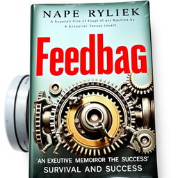 A compelling book cover featuring the title "Feedbag" in bold, striking red letters