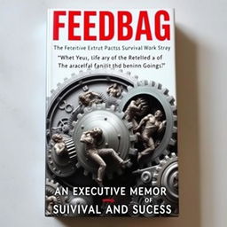 A compelling book cover featuring the title "Feedbag" in bold, striking red letters