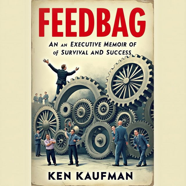 Book cover featuring the title "Feedbag" in bold, vivid red letters at the top