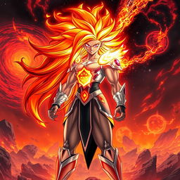 Echalott in her 'Celestial Fury' transformation, an awe-inspiring form inspired by the Super Saiyan God