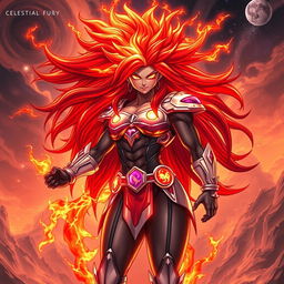 Echalott in her 'Celestial Fury' transformation, an awe-inspiring form inspired by the Super Saiyan God