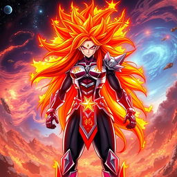 Echalott in her 'Celestial Fury' transformation, an awe-inspiring form inspired by the Super Saiyan God