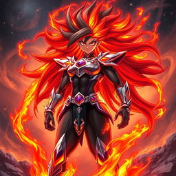 Echalott in her 'Celestial Fury' transformation, an awe-inspiring form inspired by the Super Saiyan God