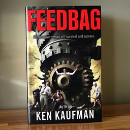 A book cover titled "Feedbag" in bold red letters at the top