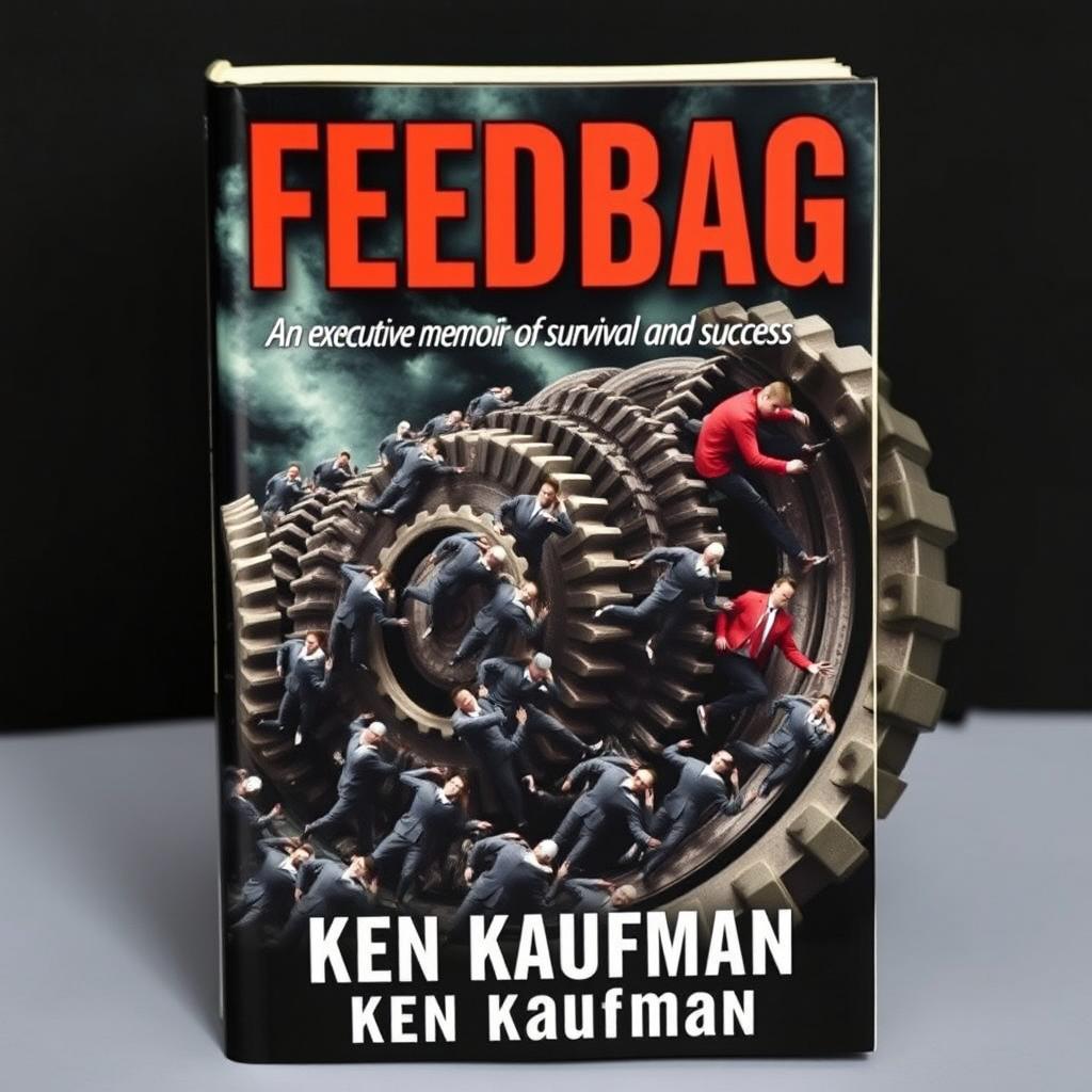 A compelling book cover titled "Feedbag" in striking red letters at the top