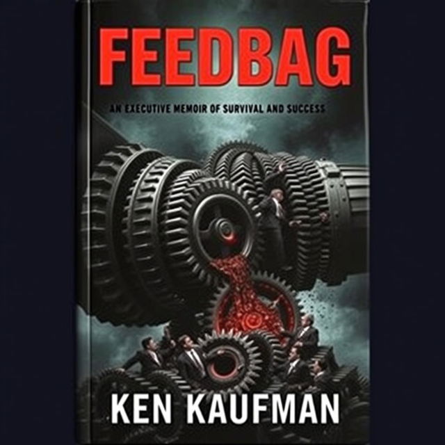 A compelling book cover titled "Feedbag" in striking red letters at the top