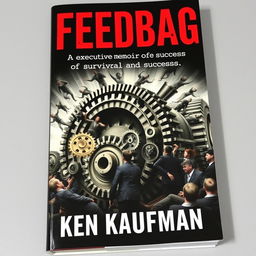 A compelling book cover titled "Feedbag" in striking red letters at the top