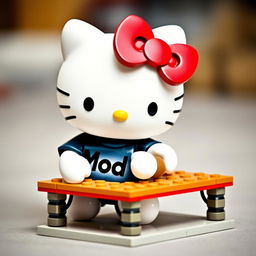 Hello Kitty wearing a cute t-shirt with the text "MoD" on it