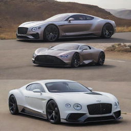 Envision a synthesis between a luxurious Bentley and a high-performance Devel Sixteen, bringing forth an unprecedented fusion of high-end luxury and raw supercar power