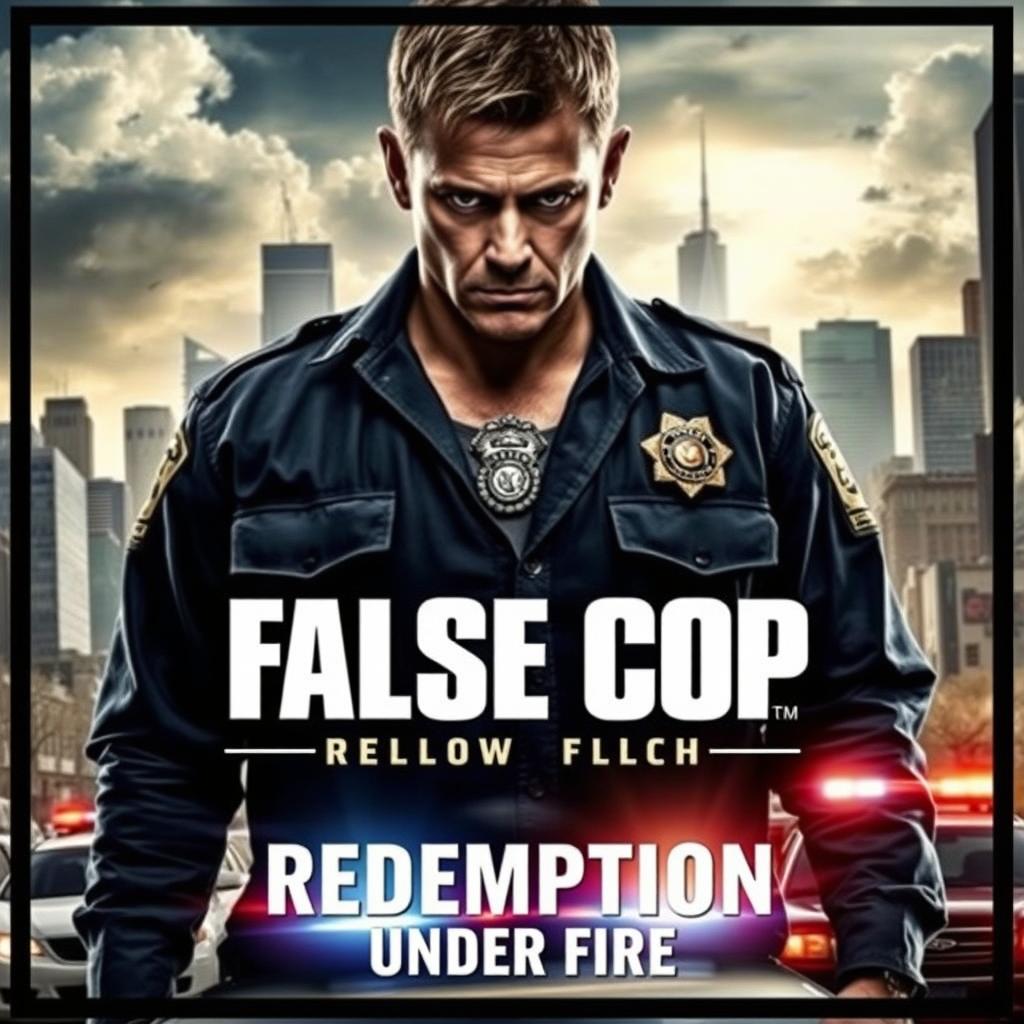 Movie poster for an action film titled "False Cop"