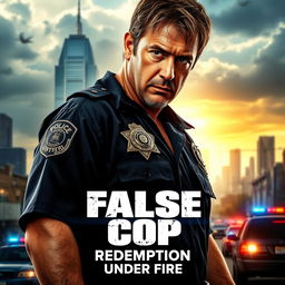 Movie poster for an action film titled "False Cop"