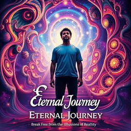 Movie poster for a psychedelic film titled "Eternal Journey"