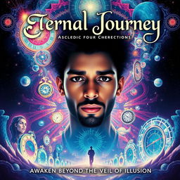 Movie poster for a psychedelic film titled "Eternal Journey"