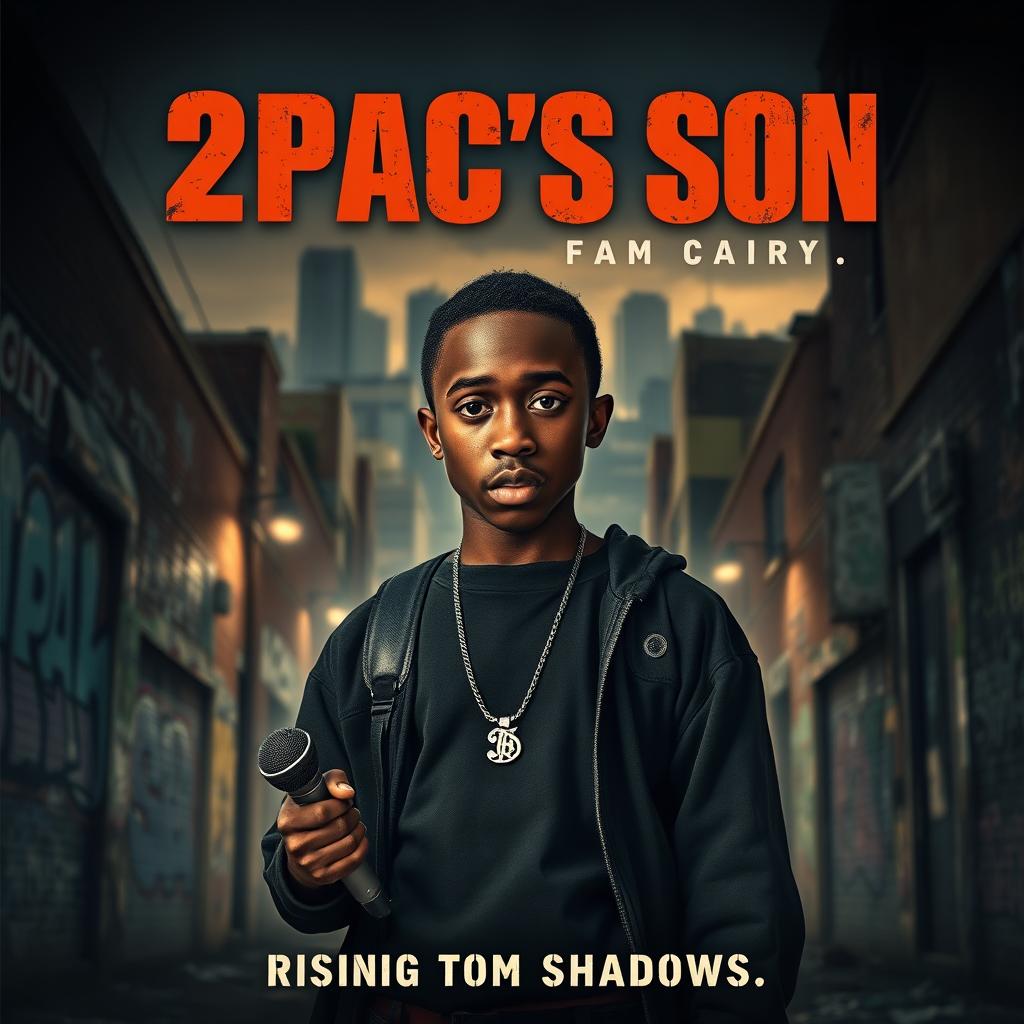 Movie poster for a dark film titled "2Pac's Son"