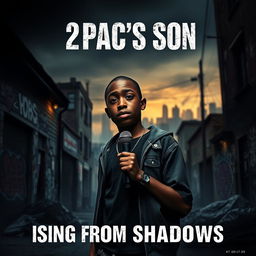 Movie poster for a dark film titled "2Pac's Son"