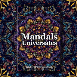 A4 book cover design featuring the title 'Mandals Universales' prominently displayed