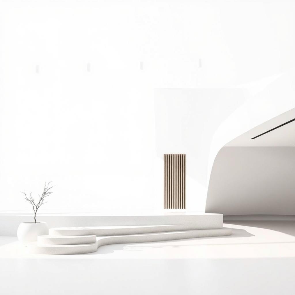 A modern and minimalist design featuring clean lines and a sleek appearance