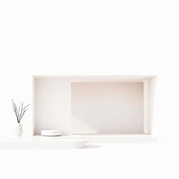 A modern and minimalist design featuring clean lines and a sleek appearance