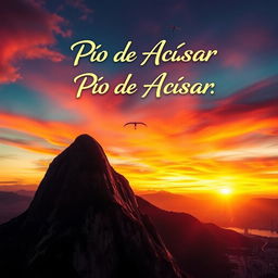 A captivating movie poster for a film titled 'Pão de Açúcar'