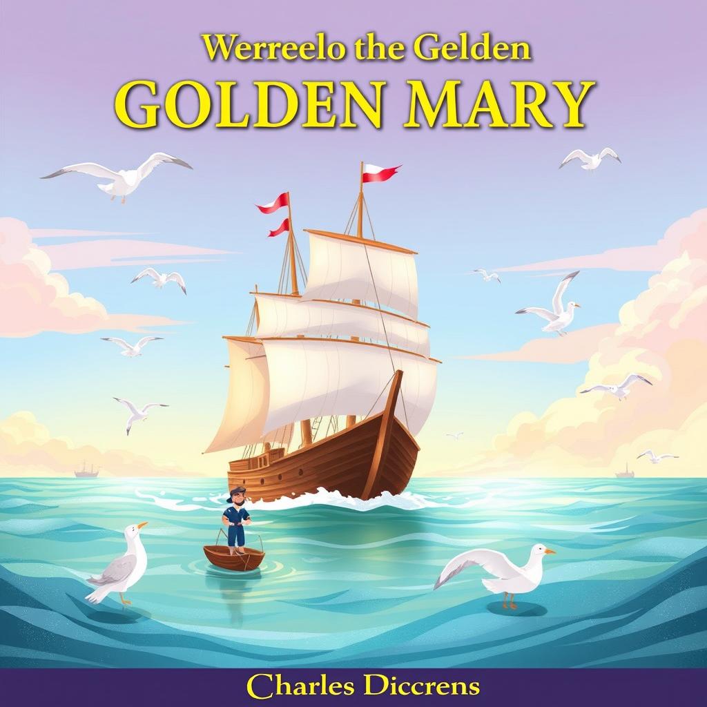 A beautifully illustrated children's book based on "The Wreck of the Golden Mary" by Charles Dickens