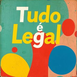 a modern interpretation of the 1960 artwork 'Tudo é Legal', capturing the essence of optimism and vibrancy of that era, with abstract shapes and bold colors, evoking a sense of freedom and dynamism