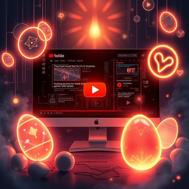 A captivating illustration of a secret Easter egg in YouTube that reveals a hidden video game