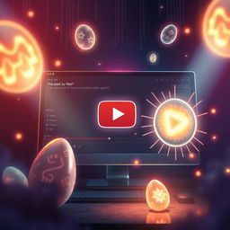 A captivating illustration of a secret Easter egg in YouTube that reveals a hidden video game