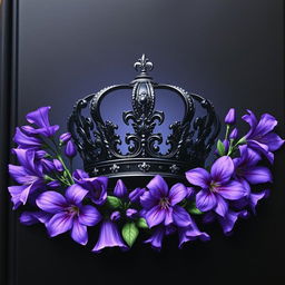 A captivating book cover illustrating a dark, ornately detailed crown at its center