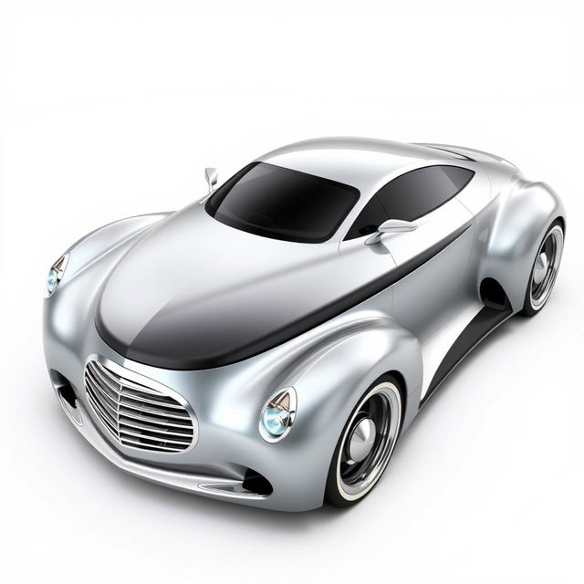 A concept car design that combines the sleek and modern aesthetics of a 2012 Infiniti G47 with the classic, vintage appeal of a 1939 Chevrolet Coupe