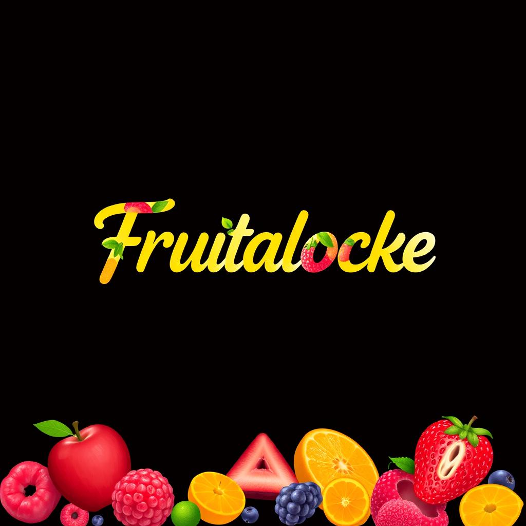 A vibrant and modern logo for 'Frutalocke', featuring a colorful fruit theme with a sleek, minimalist font