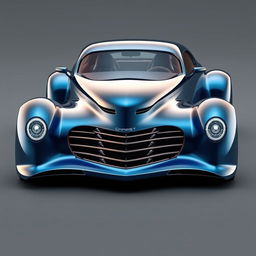 A futuristic supercar designed with the aesthetic fusion of a 1939 Chevrolet Coupe featuring a widebody design