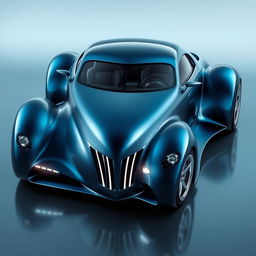 A futuristic supercar designed with the aesthetic fusion of a 1939 Chevrolet Coupe featuring a widebody design