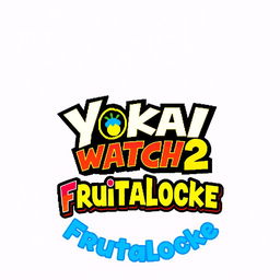 A pixel art logo with the text 'Yokai Watch 2 Frutalocke'